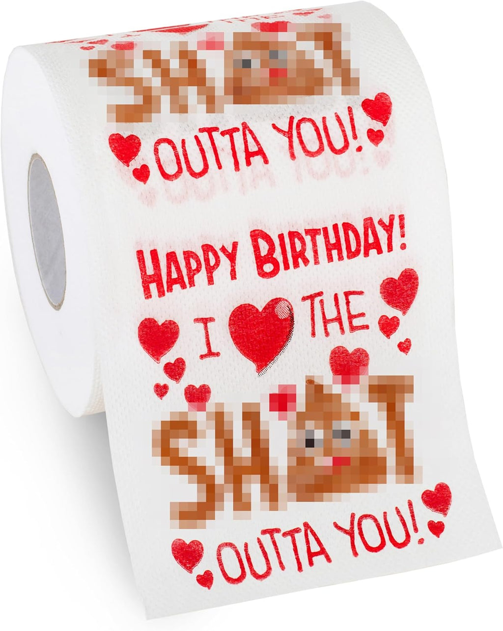 Large Gag Toilet Paper Roll by Aliza | Husband Birthday Gift – Happy Birthday Toilet Paper for Men Boyfriend Wife Girlfriend Friend Sister Brother - Birthday Gift for Him Her
