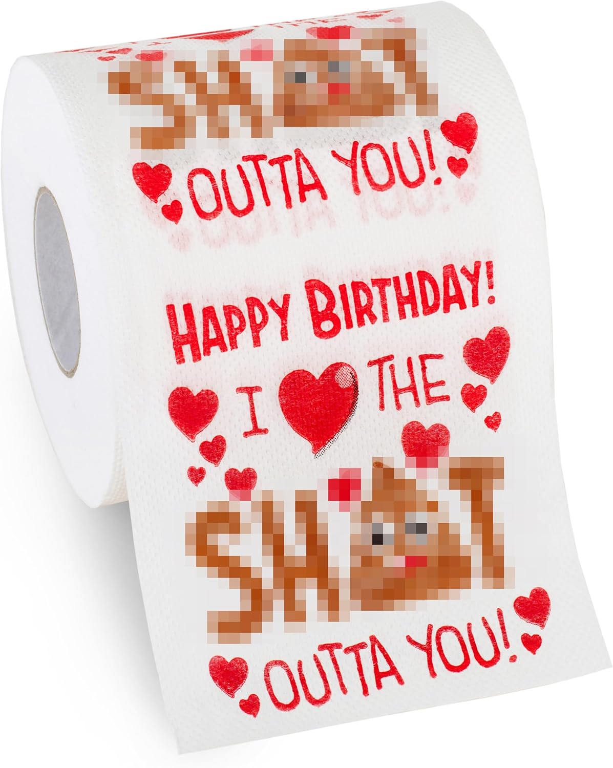 Large Gag Toilet Paper Roll by Aliza | Husband Birthday Gift – Happy Birthday Toilet Paper for Men Boyfriend Wife Girlfriend Friend Sister Brother - Birthday Gift for Him Her