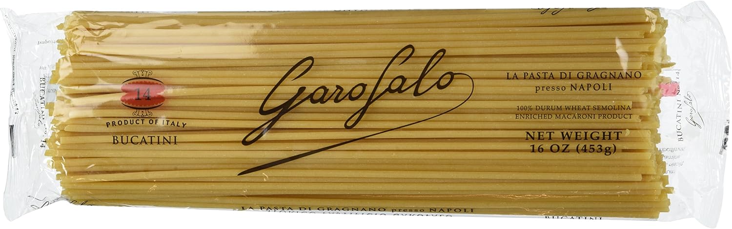 Garofalo – Premium Durum Wheat Semolina Bucatini Pasta, Italian Made, Bronze-Drawn, Al-Dente, One-Ingredient Pasta (2 pack)