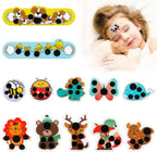 12 pcs Stick-on Fever Indicator Forehead Fever Kids Cartoon Stickers Temperature Fever Patch
