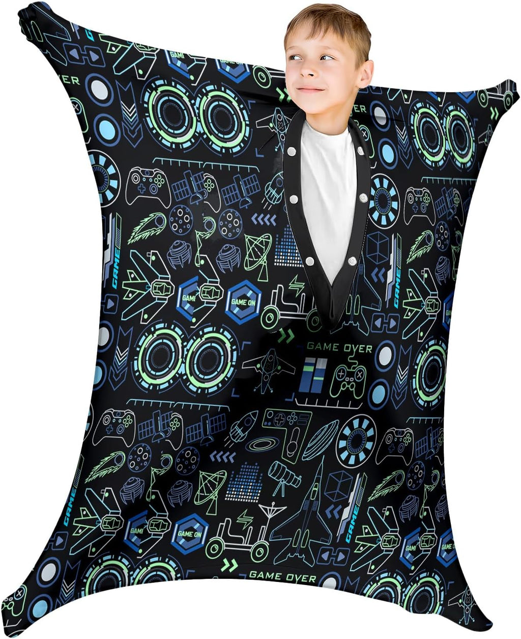 Sensory Sock Small,3-5 Years,Game Over Full Body Sock Wrap for Autistic Children to Relieve Stress,Relaxing Sensory Compression Body Sack for Kids Sensory Processing Disorder