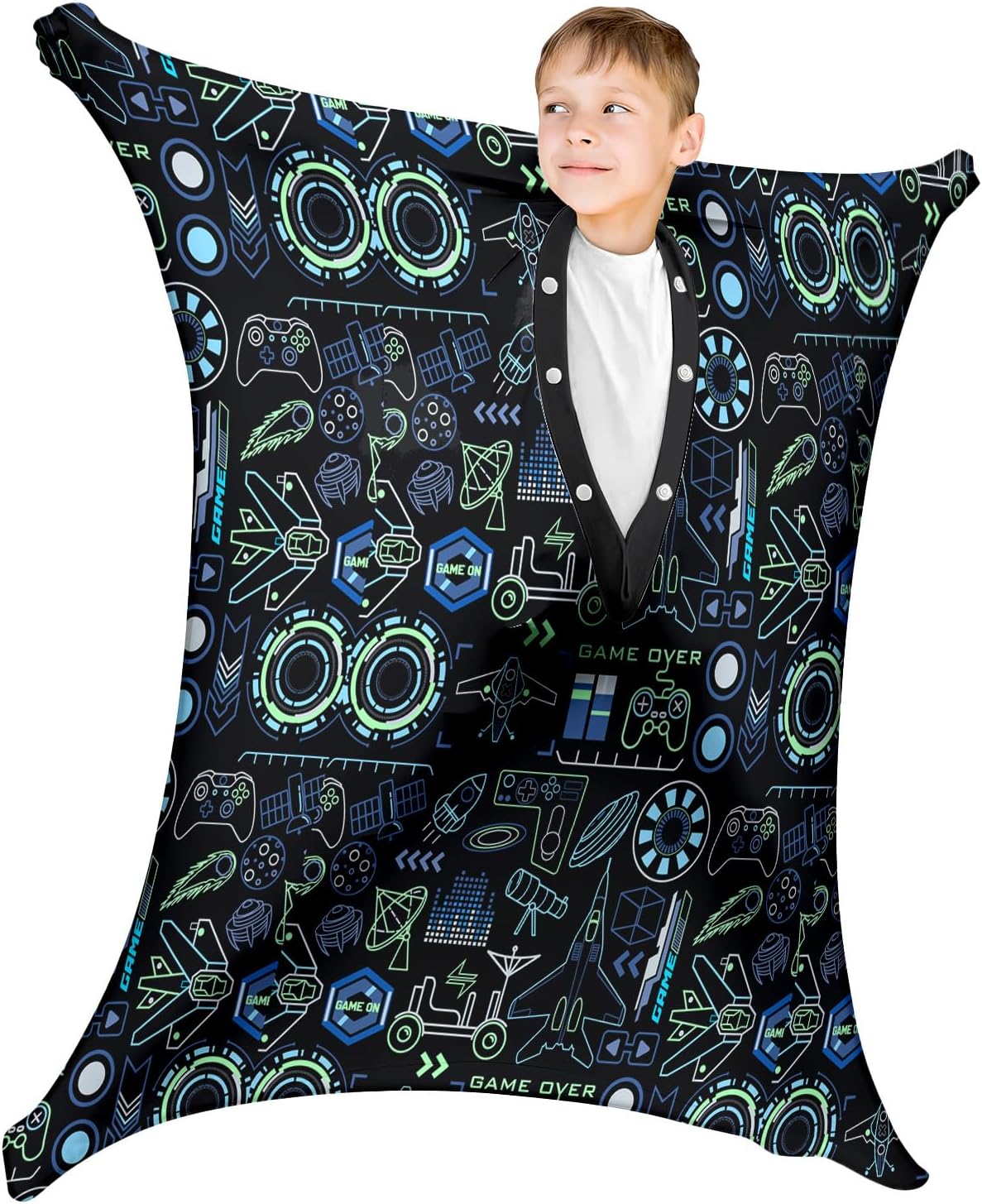 Sensory Sock Small,3-5 Years,Game Over Full Body Sock Wrap for Autistic Children to Relieve Stress,Relaxing Sensory Compression Body Sack for Kids Sensory Processing Disorder