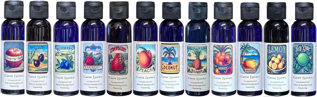 Flavor Essence Custom 5 Pack Case - Unsweetened Natural Flavors - Any Combination of Flavors You Want - 5 Bottles