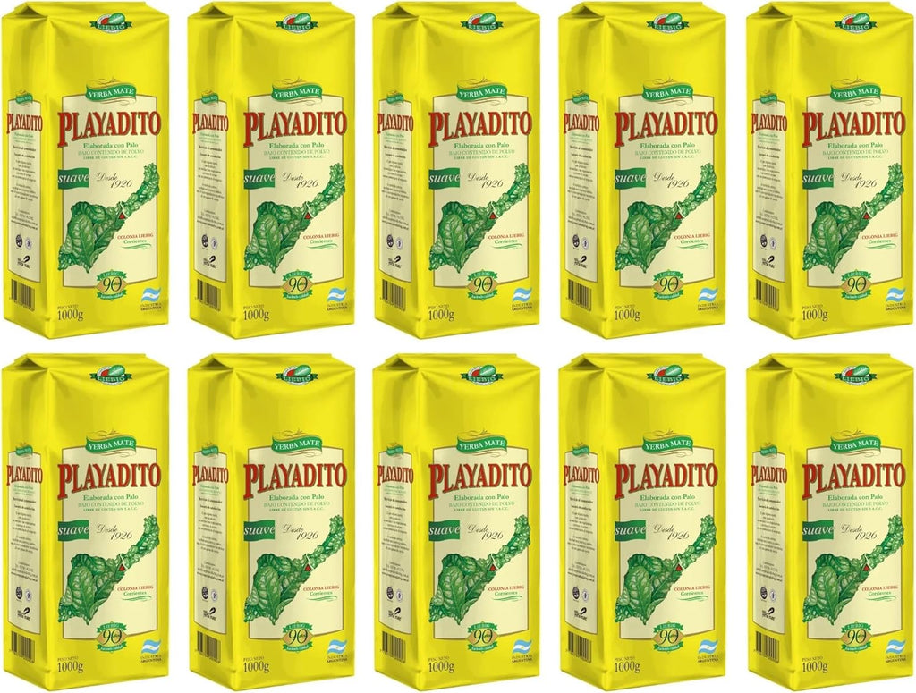 Yerba Mate Playadito 10 PACK | 1 kg. / 2.2 lbs
