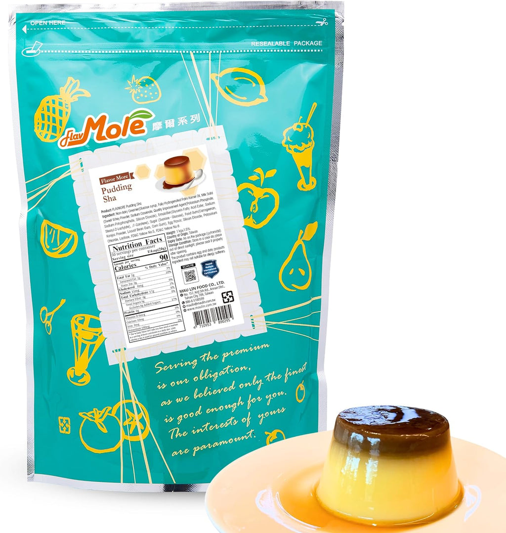 Flavmore Pudding Powder Mix (2.2 lbs), Cook & Chill (1:10 Ratio), ~114 Servings - Various Flavors to Customize with On-Hand Ingredients