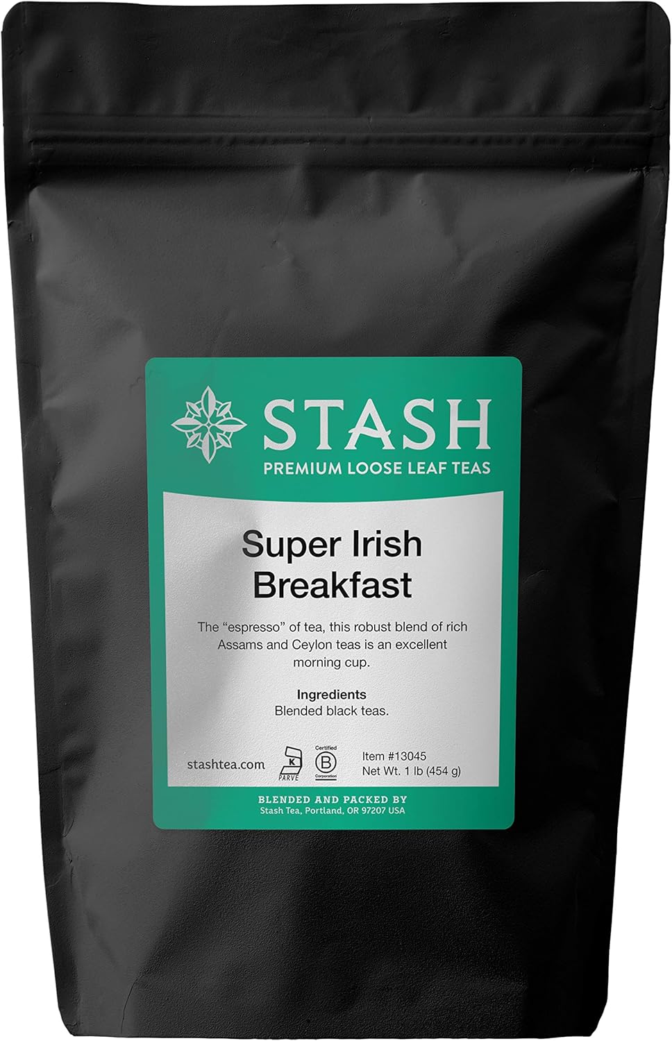 Stash Tea Super Irish Breakfast Premium Loose Leaf Black Tea, 16 Ounce