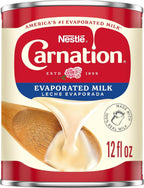 Nestlé Carnation Evaporated Milk, Vitamin D Added, Shelf Milk, Evaporated Milk Canned 12 fl oz