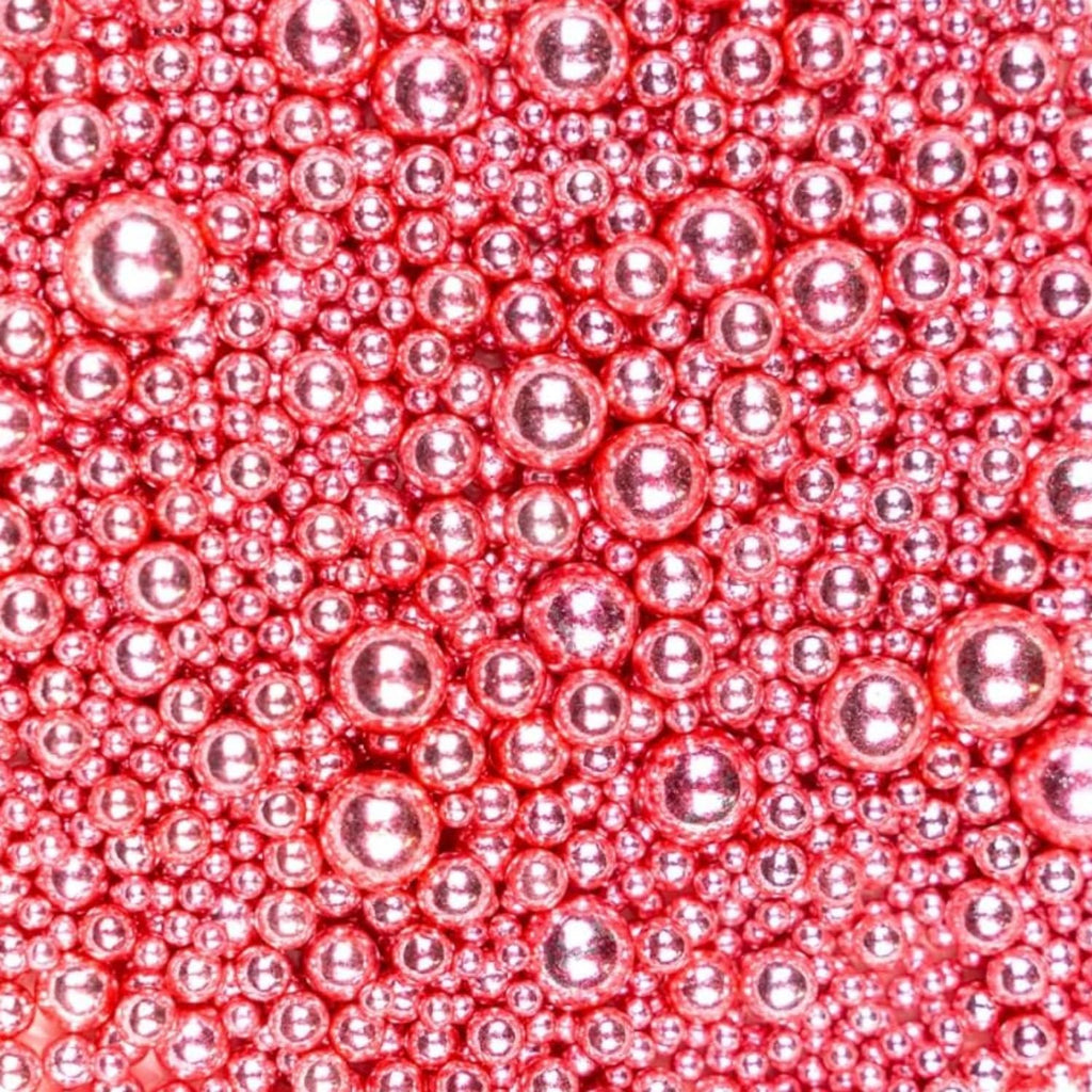 Rose Gold Pearl Sugar Sprinkles for Cake Decorating, 150g/5.29oz Mix Size, Candy Pearl Sprinkles, Pearl Cake Decorations, Cupcake, Cookie, Foodgrade Topper, Wedding Party Supplies