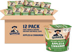 Quaker Instant Oatmeal Express Cups, Apples & Cinnamon, 1.51 Ounce (Pack of 12)
