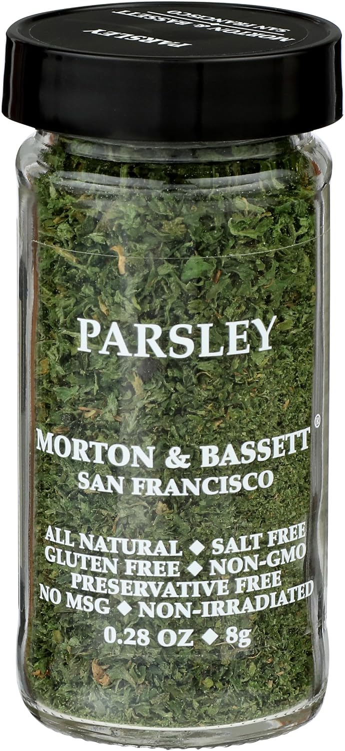 Morton & Bassett Parsley, 0.28 oz – Non-GMO, Salt-Free, Fresh Herb for Garnishes, Soups & Mediterranean Dishes