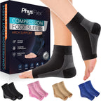 Compression Socks 20-30mmHg for Plantar Fasciitis Relief, Achilles Tendonitis Relief (1 Pair) - Ankle Brace Compression Sleeve for Heel Spurs, Foot Swelling & Fatigue - Arch Support Brace for Everyday Use