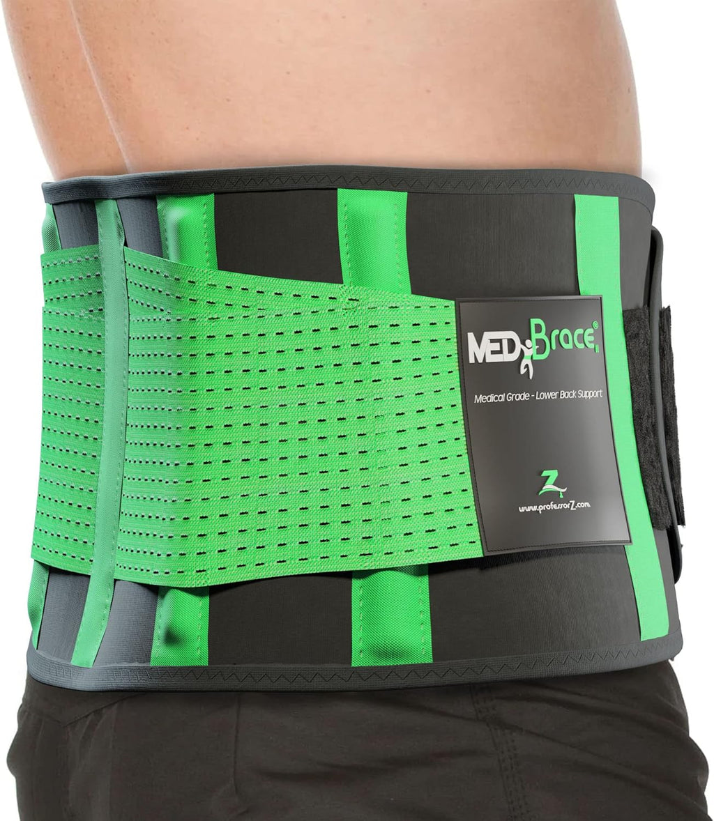 Back Brace Support Belt for Lower Lumbar Pain Relief for Men and Women - Medical Grade Orthopedic Waist Compression for Sciatica Nerve, Scoliosis, Disc or Lifting at Work