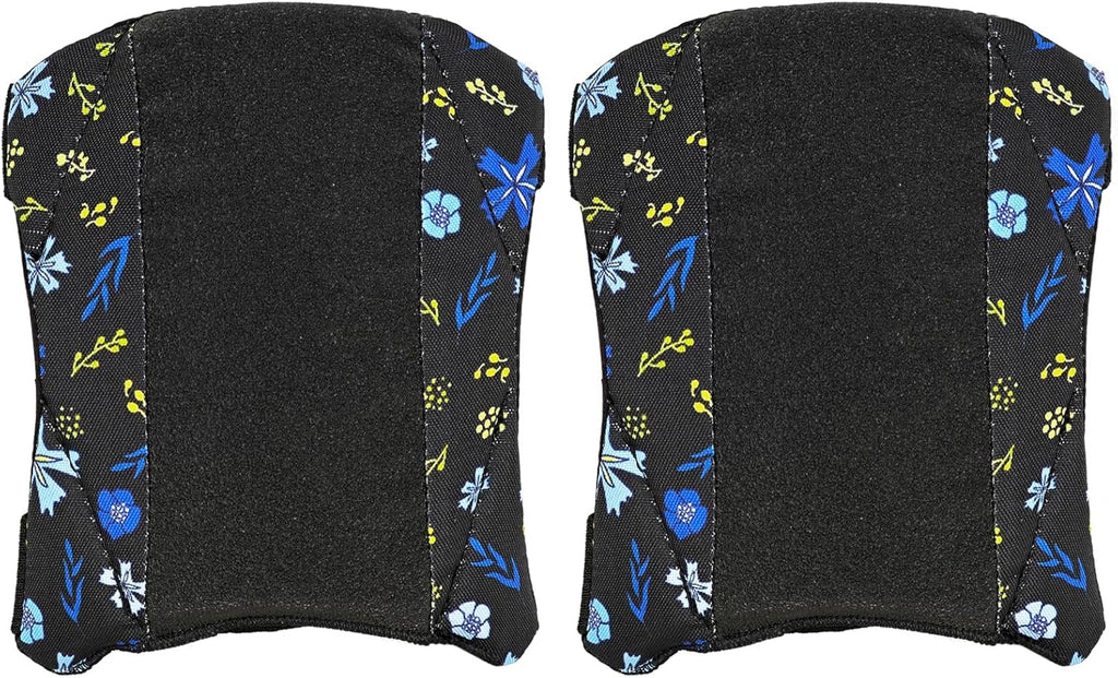 Garden Knee Pads for Women, Lightweight Waterproof KneePads for Gardening, Anti Slip Leather Foam Padding Kneeling Pads for Flooring and Carpet Cleaning, House work, Gardening Maintain, Knee Protector, Blue Flower