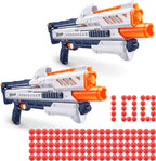 XSHOT Chaos Orbit Blaster (2 Pack + 100 Darts) by ZURU, XSHOT White Dart Ball Blaster, Toy Blaster, Easy Reload, Rapid Fire Power, Quick Fast Reload, Toys for Kids, Boys, Teens, Adults (White)