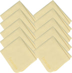 Earnestine 10 Pack 6" x 7" Premium Thick Microfiber Eyeglasses Cleaning Cloth for Glasses,Safe No Color Bleeding Eyeglass Cloth, Soft Microfiber Eyeglass Cloths,Lint Free Lens Cloth