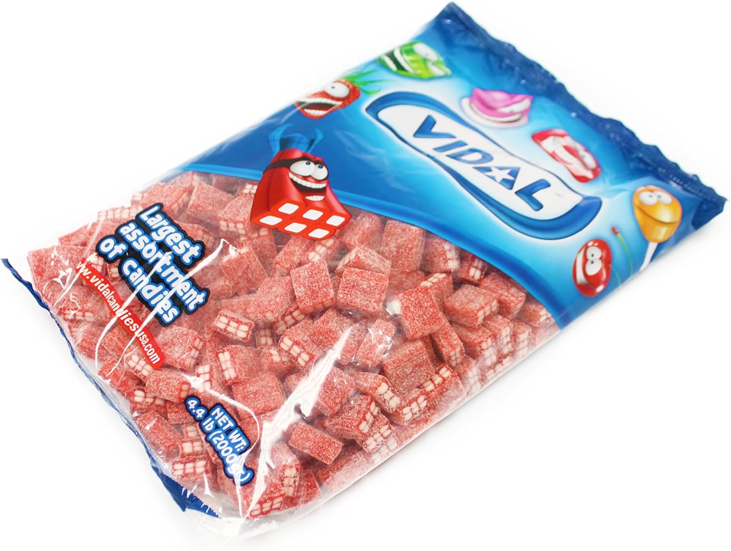 Vidal Licorice Strawberry Bricks (4.4 Pounds)