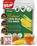 WOTIHA 55 Count Premium Corn Silk Tea Bags - 100% Natural Korean Corn Silk, Promotes Kidney Health, Mild Sweetness,Non-GMO Caffeine-Free, Additive-Free, Sugar-Free, Vegan