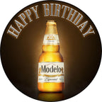7.5x Inch Edible Cake Toppers – model beer Themed Birthday Party Collection of Edible Cake Decorations