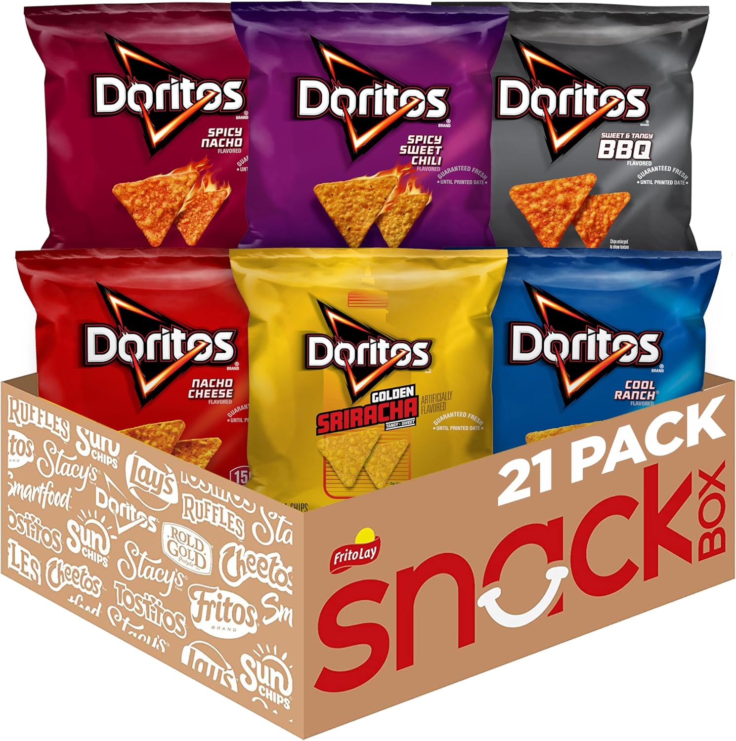 Doritos Flavored Tortilla Chips Variety Pack (Pack of 21)