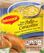 Maggi Chicken Flavored Pasta Soup Mix, 2.11 oz, 24 Count