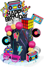 20 PCS 80s 90s Cake Toppers Retro Hip Hop Cake Decorations for Born in the 80's 90’s Decade Throwback Decorations Supplies (style 1)