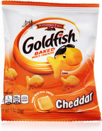 Pepperidge Farm Goldfish Baked Snack Crackers, Cheddar Cheese, 1 Ounce, Pack of 60