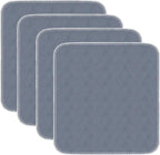 Waterproof Chair Pads for Incontinence Absorbent Seat Protector Pads for Adults Chucks Pads Washable Chair Protector Pads for Chairs Bed Adults, Elderly, Kids & Pets Gray 21"X22"4 Pack