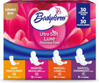 Bodyform Luxe Feminine Care Value Combo Pack, Variety Pack, Cushion-Soft & Ultra-Absorbent, Daily Freshness & Protection (60 Count)