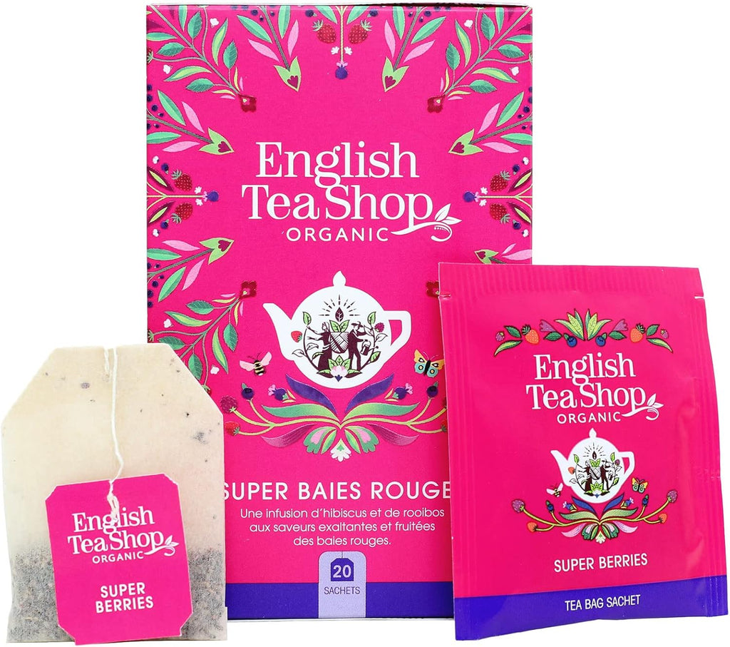 English Tea Shop Super Berries Organic, 20 Sachet Tea Bags