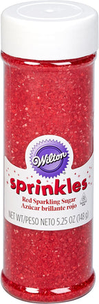 Wilton Sparkling Sugar Food Decorative, Red