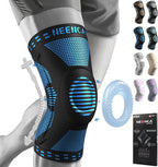 NEENCA Professional Knee Brace for Pain Relief, Medical Knee Support with Patella Pad & Side Stabilizers, Compression Knee Sleeve for Meniscus Tear, ACL, Joint Pain, Runner, Workout (Blue, Large)