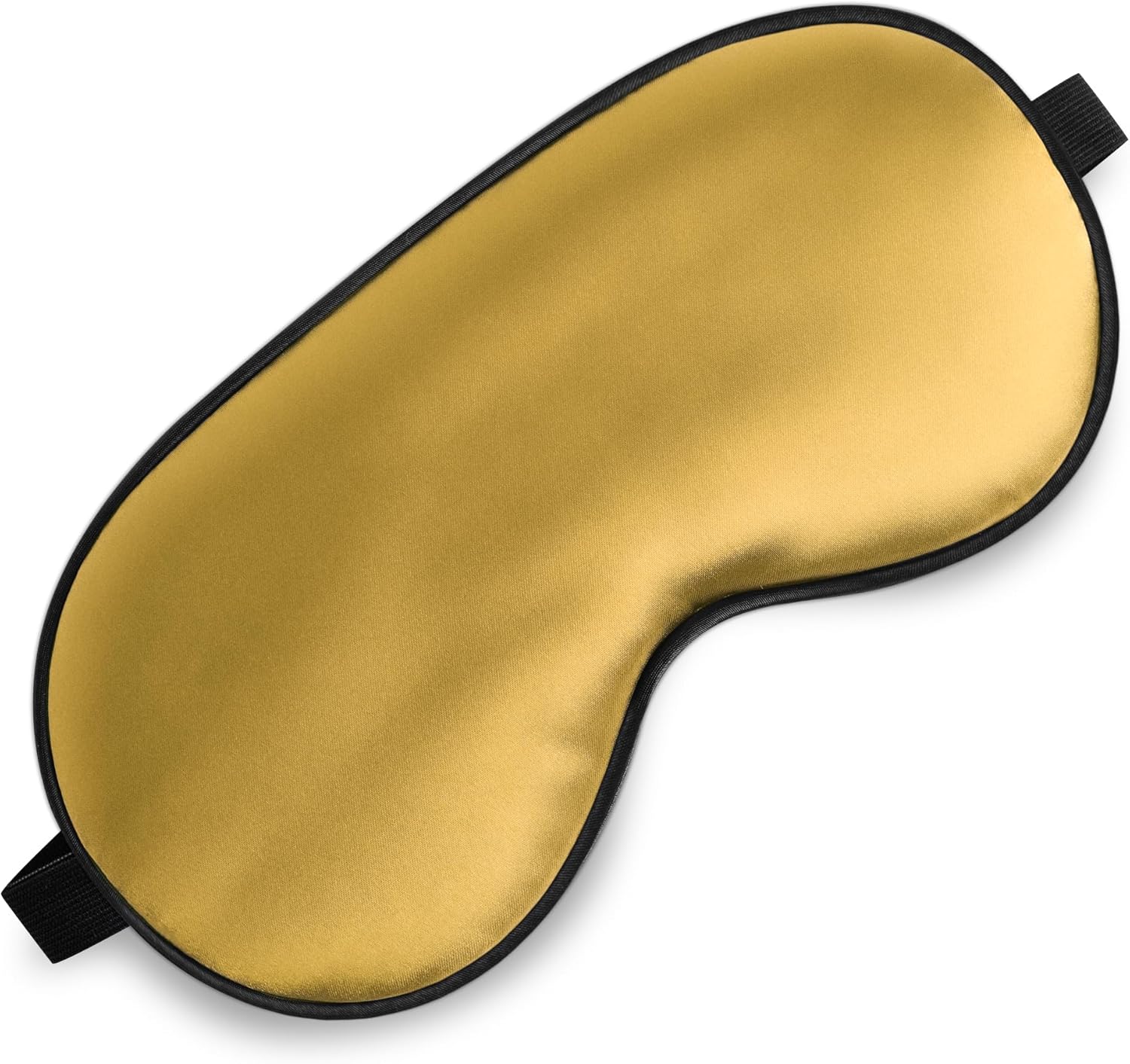 Sleep Mask, Silk Eye Mask for Sleeping with Adjustable Strap, Blindfold Eyeshade for Men & Women, Comfortable & Soft Eye Cover Eyeshade for Night Sleep (Gold)