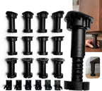 Adjustable Furniture Leveling Feet | Heavy-Duty Cabinet Levelers for Bed Frames, Desks, Shelves & Workbenches | Easy Install | Non-Slip, Commercial-Grade Support | 12-Pack (3.5”-6”)