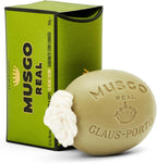 Claus Porto - Musgo Real Classic Scent Soap on a Rope | Woody Scent, Violet | Walnut Extract + Vegetable Oil Base | Rich, Smooth Body Soap for Men + Women | Handcrafted, Long Lasting (190g | 6.7 oz)