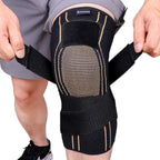 THX4COPPER Sport Compression Knee Brace with Adjustable Strap, Arthritis Relief, Joint Pain, MCL,added Support