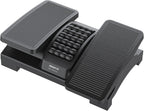 Mount-It! Ergonomic Footrest, Tilt Adjustable Individual Platforms, Height Adjustable Foot Rest with Massage Surface, Under Desk Foot Stool for Office, Leg Support and Improved Posture, Black