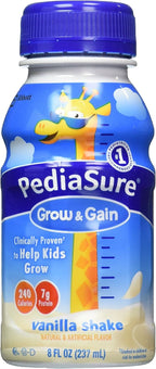 PediaSure Grow & Gain Kids' Nutritional Shake Vanilla Ready-To-Drink Bottles, 24 Pk./8 Fl. Ounce ., 192 Fl Ounce