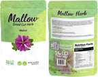 Mallow Herb 2 ounces - Resealable Bag - Malva Tea, Malva Leaves, Mallow Tea, 2 ounces, Product From Mexico