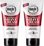 SoftSheen-Carson Magic Razorless Shaving Cream,Depilatory Hair Removal Cream for Body Hair,Extra Strength,Works in 4 Minutes for,6 oz,(Pack of 2)
