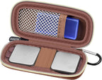 Heart Monitor Case Compatible with AliveCor Kardia Mobile ECG/for KardiaMobile 6L for Apple and Android Device - CASE ONLY (Brown)