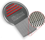 Nit Free Terminator Lice Comb - Professional Stainless Steel Comb for Effective Head Lice Treatment (Colors May Vary) (Pack of 3)