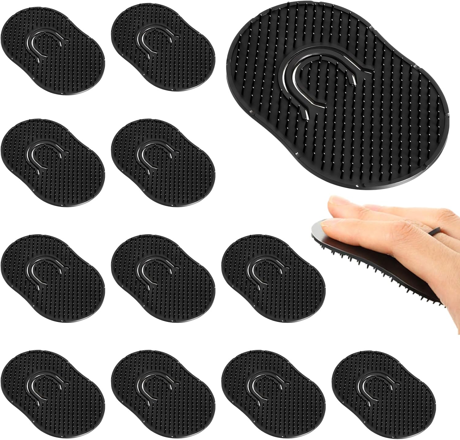 12Pcs Pocket Combs for Men, Soft Portable Hand Comb, Shampoo Scalp Beard Combs Massage Pocket Comb for Men