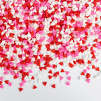 Edible Heart Sprinkles for Cake Decorating,Red Pink White Small Heart Shapes Mix,Miniature Sugar Sprinkle for Baking Decorations ,Cake Ice Cream Cookies Cupcake Chocolate Topper Birthday Wedding Mother's Day Easter Supplie