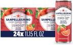 Sanpellegrino Zero Grams Added Sugar Pomegranate & Orange Italian Sparkling Drink, 24 Pack Of 11.15 Fl Oz Cans, Sanpellegrino Italian Sparkling Drinks, Low-Calorie Fruit Juice Beverages
