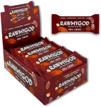 RAWMYGOD Fruit and Nut Bars, Gluten Free, Vegan, No Added Sugar (16 bars, Raw Cacao)