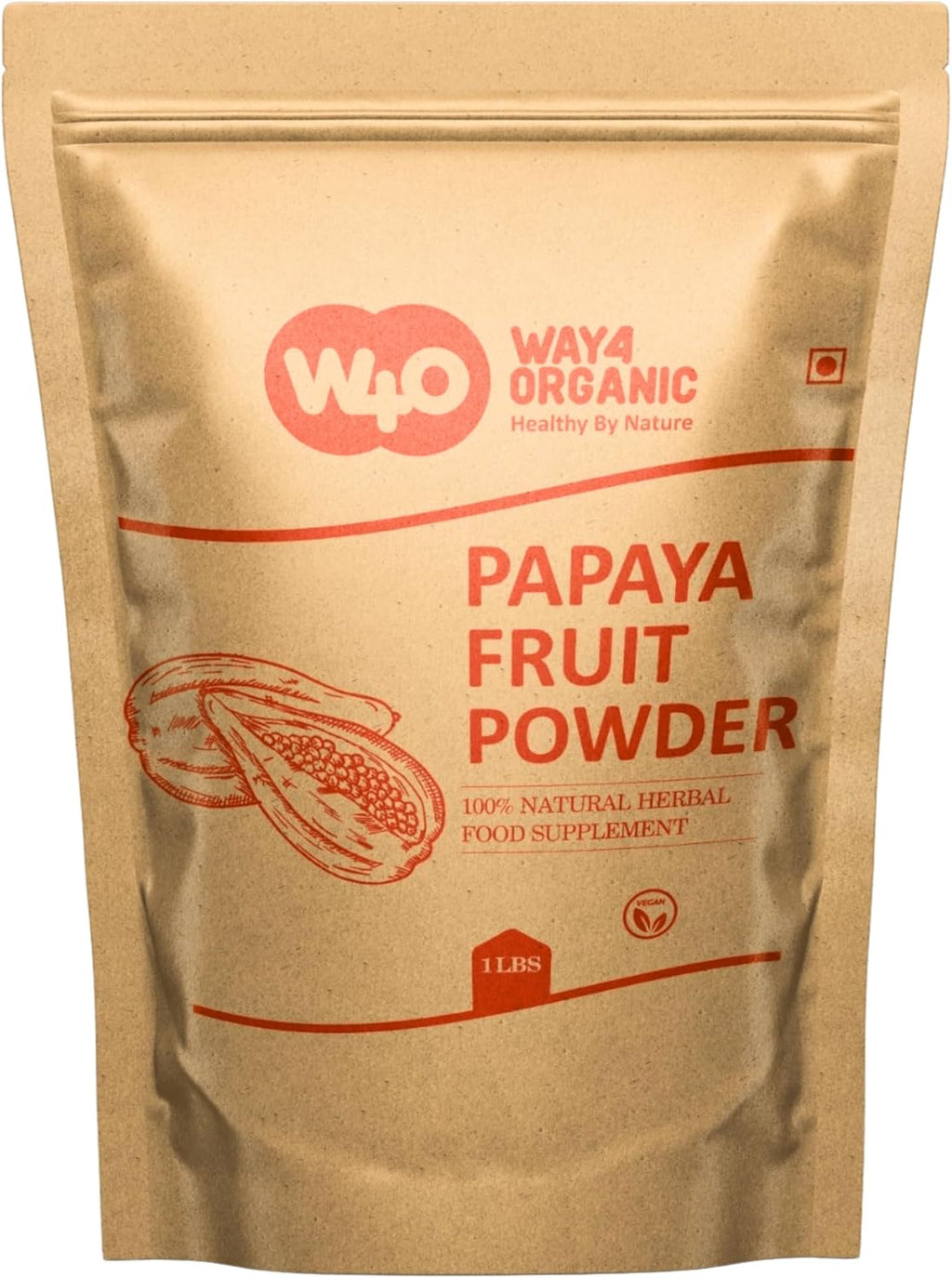 Papaya Fruit Powder 1 lb (16 Oz), Air Dried Fresh Whole Fruit Herbal Powder, Natural Papain Tenderizer for Marinades, Sauces & Cooking | Smoothies, Baking, DIY Skincare (1 Pound(16 Ounces))