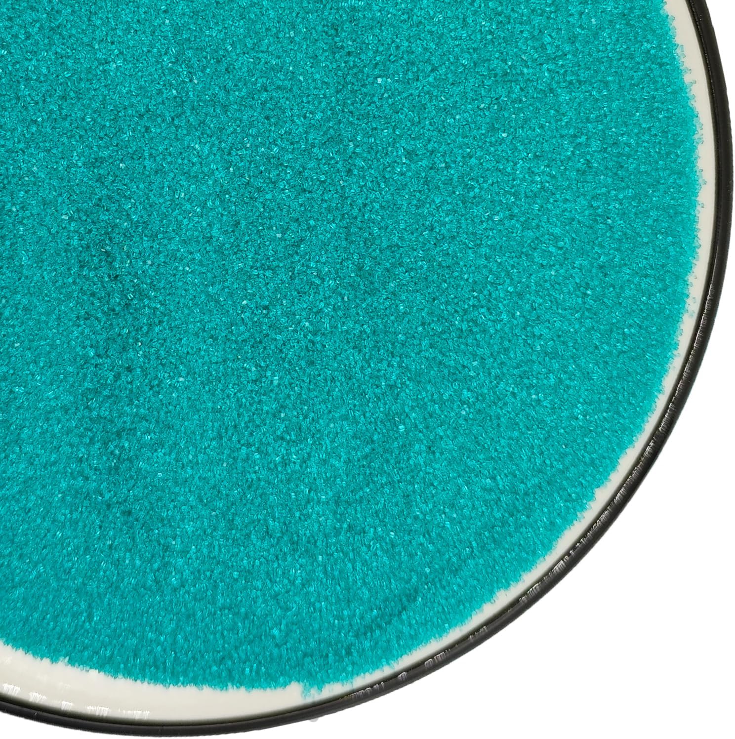 Edible 5 Ounce Fine Decorative Teal Sanding Sugar Sprinkles for Baking, Sparkling Crystals for Cakes, Cookies, Cupcakes, Ice Cream Topping and Rimming Sugar