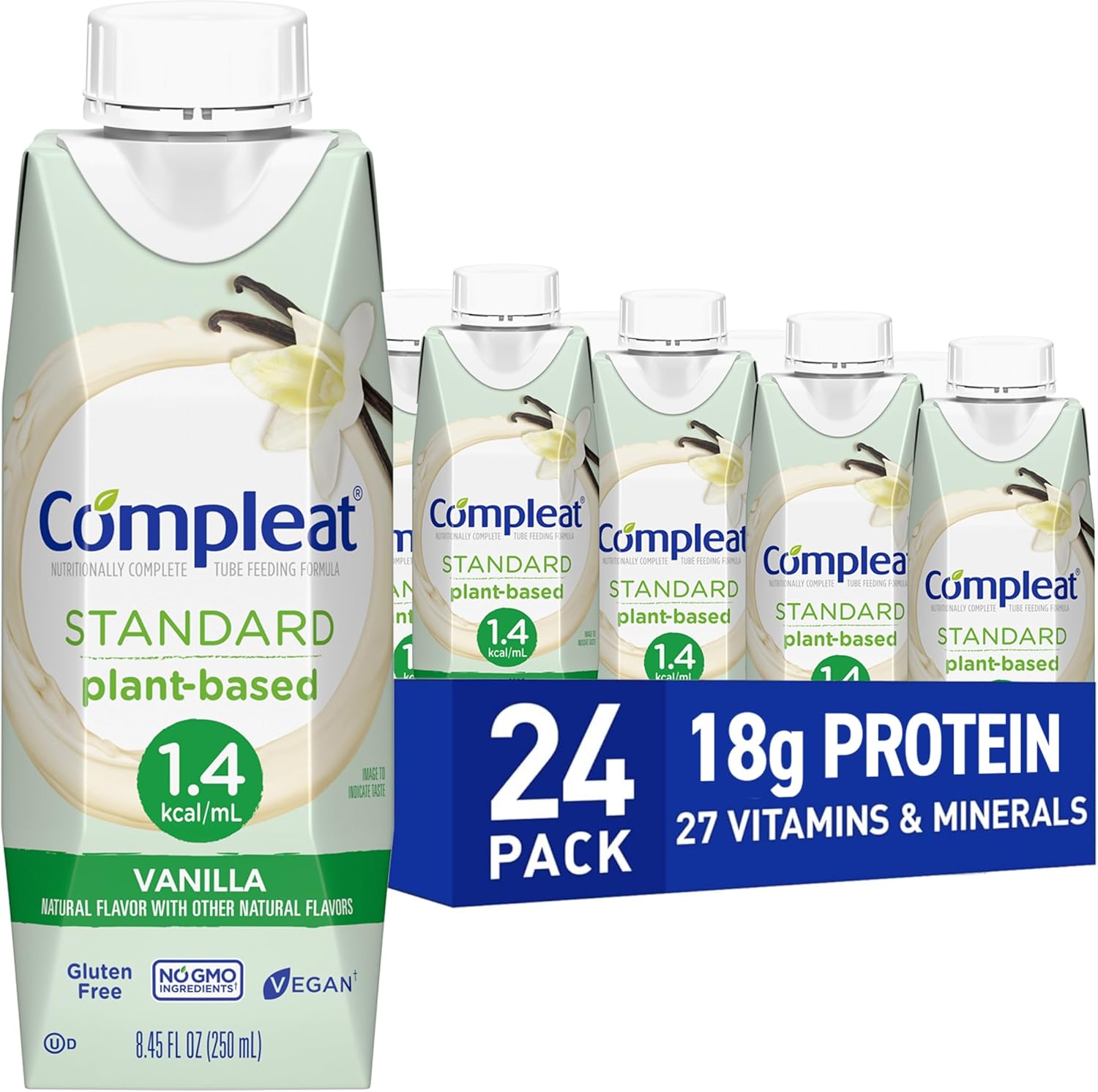 Nestle Compleat Standard 1.4 Cal Oral Supplement Vanilla 8.45 oz Carton 24 Ct