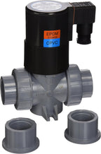 Hayward SV20100STE 1-Inch CPVC NPD Design True Union Solenoid Valves with EPDM Seal and Socket/Threaded End Connection