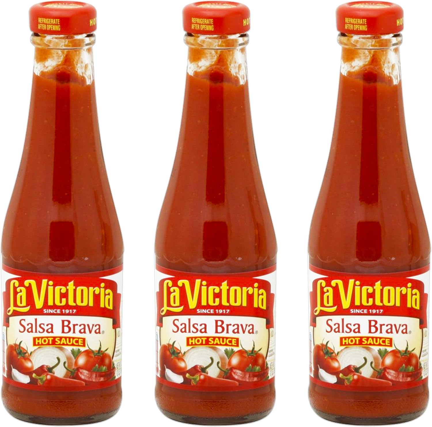 La Victoria Sauce Hot Salsa Brava, 8 Ounce (Pack of 3)